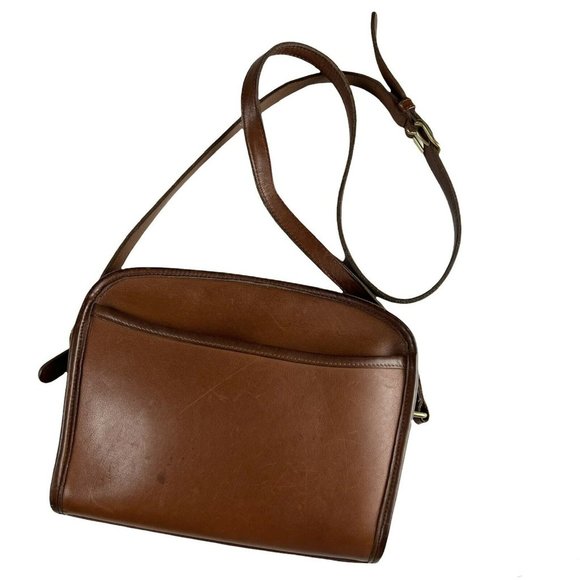 Coach Handbags - Vintage Coach A8P-9087 Brown Leather Women's Shoulder Crossbody Messenger Bag